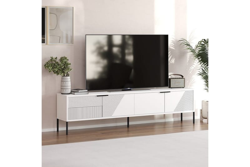 Dorellez Tv-bänk 180 cm - Vit - Möbler - Vardagsrum - Tv-möbler & mediamöbler - Tv-bänkar