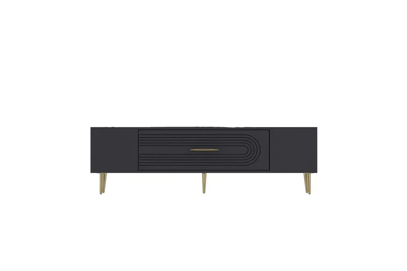 Drova Tv-bänk 150 cm - Antracit/Guld - Möbler - Vardagsrum - Tv-möbler & mediamöbler - Tv-bänkar