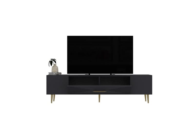 Drova Tv-bänk 150 cm - Antracit/Guld - Möbler - Vardagsrum - Tv-möbler & mediamöbler - Tv-bänkar