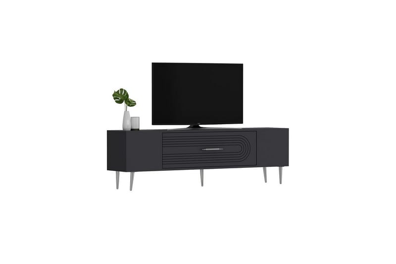 Drova Tv-bänk 150 cm - Antracit/Silver - Möbler - Vardagsrum - Tv-möbler & mediamöbler - Tv-bänkar