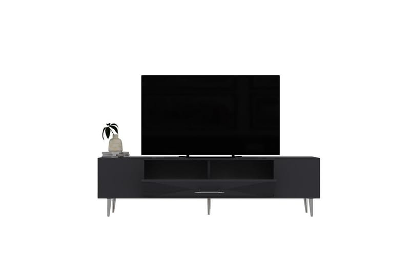Drova Tv-bänk 150 cm - Antracit/Silver - Möbler - Vardagsrum - Tv-möbler & mediamöbler - Tv-bänkar
