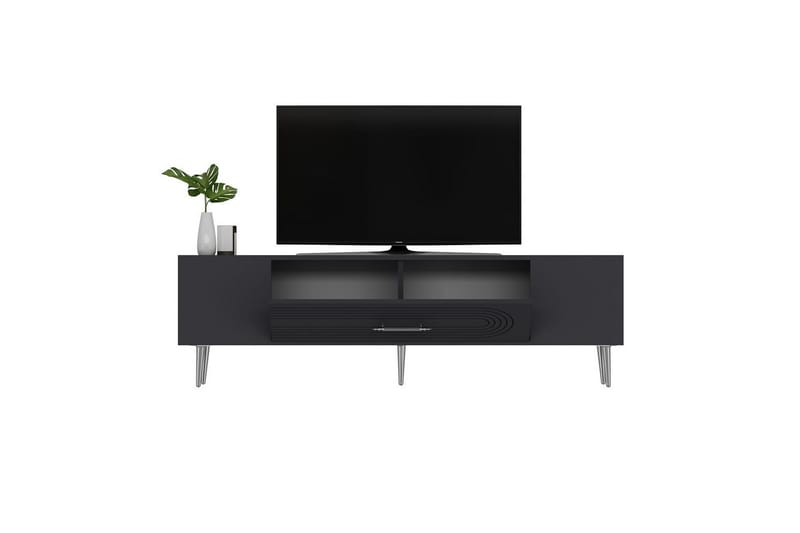Drova Tv-bänk 150 cm - Antracit/Silver - Möbler - Vardagsrum - Tv-möbler & mediamöbler - Tv-bänkar