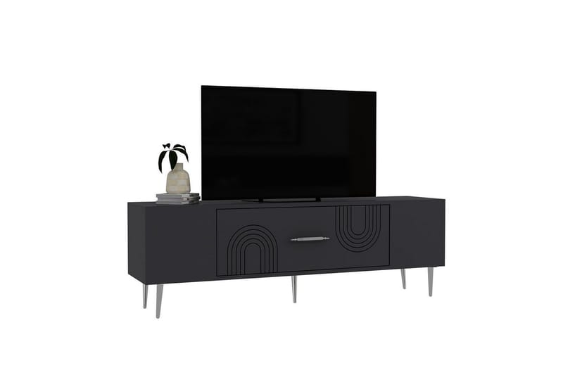 Drova Tv-bänk 150 cm - Antracit/Silver - Möbler - Vardagsrum - Tv-möbler & mediamöbler - Tv-bänkar