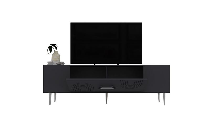Drova Tv-bänk 150 cm - Antracit/Silver - Möbler - Vardagsrum - Tv-möbler & mediamöbler - Tv-bänkar