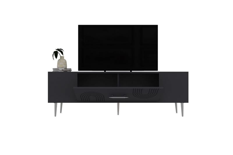 Drova Tv-bänk 150 cm - Antracit/Silver - Möbler - Vardagsrum - Tv-möbler & mediamöbler - Tv-bänkar