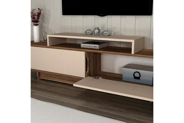 Durros Tv-bänk 180 cm - Valnöt/Beige - Möbler - Vardagsrum - Tv-möbler & mediamöbler - Tv-bänkar