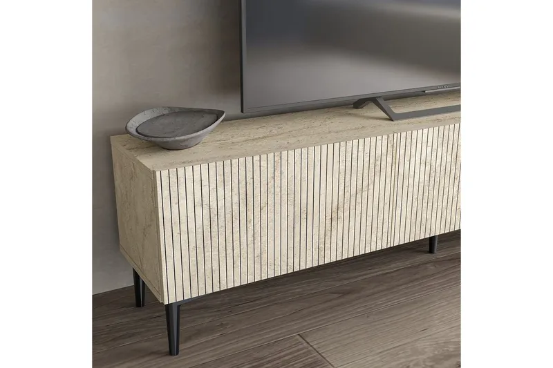 Elith Tv-bänk 180 cm - Travertine - Möbler - Vardagsrum - Tv-möbler & mediamöbler - Tv-bänkar