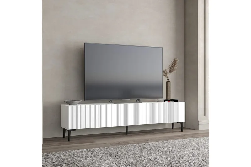 Elith Tv-bänk 180 cm - Vit - Möbler - Vardagsrum - Tv-möbler & mediamöbler - Tv-bänkar