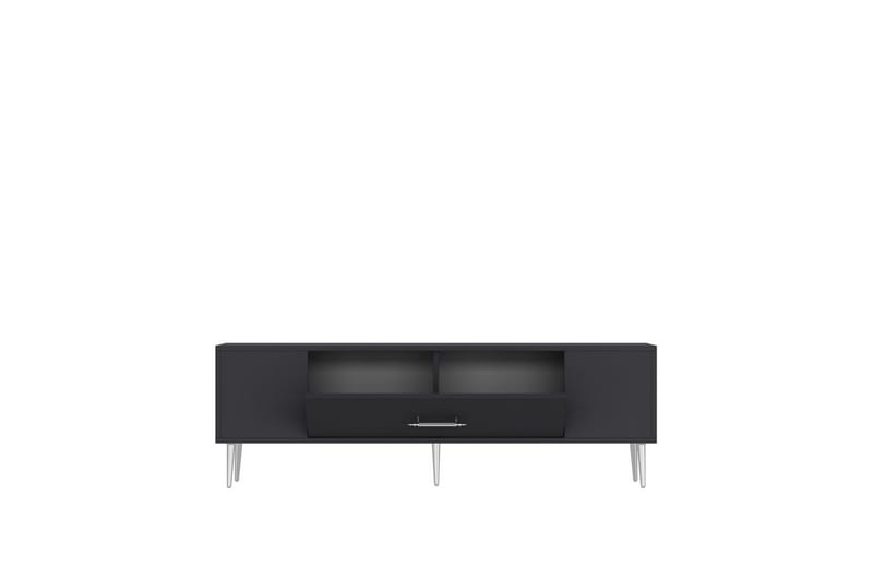 Feynor Tv-bänk 150 cm - Antracit/Silver - Möbler - Vardagsrum - Tv-möbler & mediamöbler - Tv-bänkar