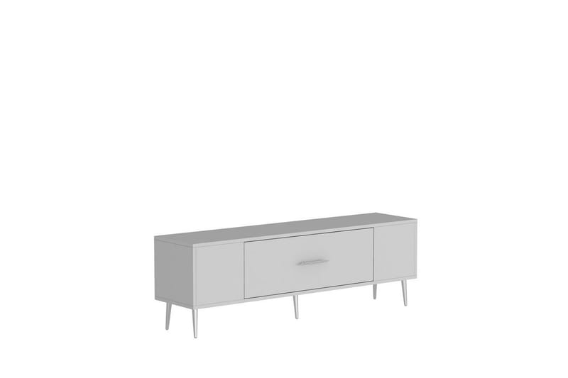 Feynor Tv-bänk 150 cm - Vit/Silver - Möbler - Vardagsrum - Tv-möbler & mediamöbler - Tv-bänkar