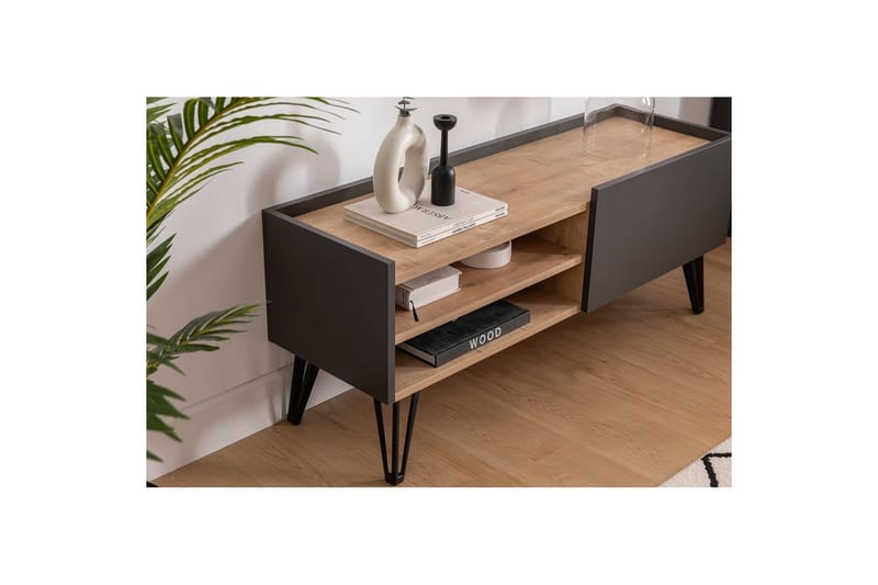 Giancarlo Tv-bänk 120 cm - Blå/Antracit - Möbler - Vardagsrum - Tv-möbler & mediamöbler - Tv-bänkar