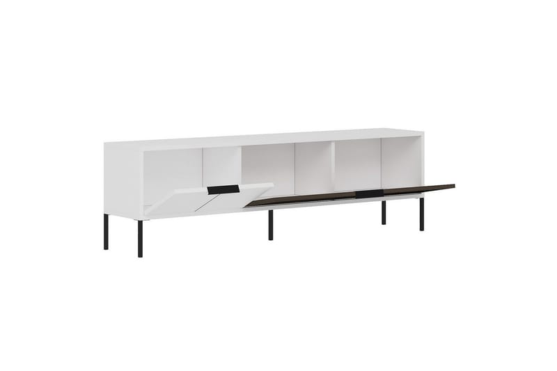 Hew Tv-bänk 150 cm - Vit/Valnöt - Möbler - Vardagsrum - Tv-möbler & mediamöbler - Tv-bänkar