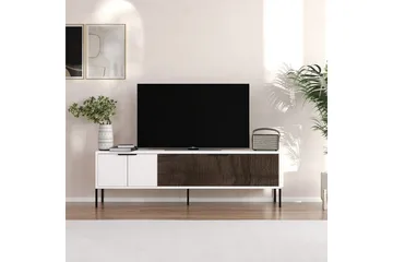 Hew Tv-bänk 150 cm - Vit/Valnöt - Möbler - Vardagsrum - Tv-möbler & mediamöbler - Tv-bänkar
