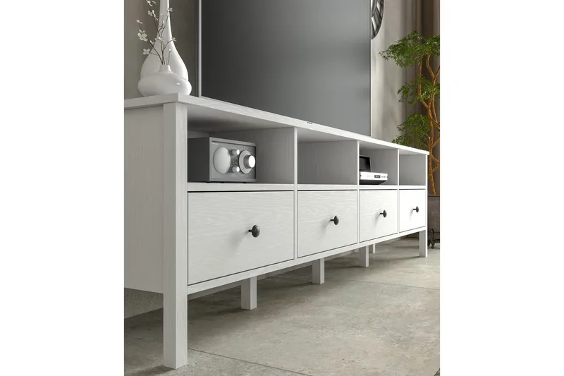 Illen Tv-bänk 200 cm - Natur/Vit - Möbler - Vardagsrum - Tv-möbler & mediamöbler - Tv-bänkar