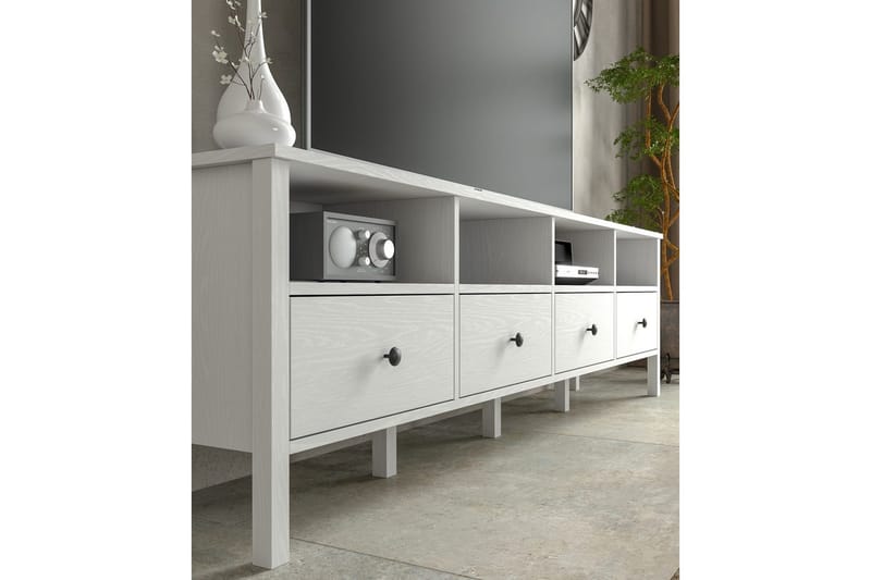 Illen Tv-bänk 200 cm - Natur/Vit - Möbler - Vardagsrum - Tv-möbler & mediamöbler - Tv-bänkar