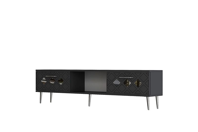 Ilna Tv-bänk 150 cm, Antracit/Silver