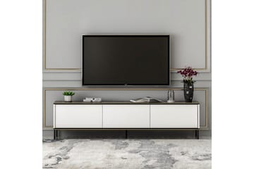 Imaj Golvstående Tv-bänk 180 cm med Förvaring i Målat Trä - Vit - Möbler - Vardagsrum - Tv-möbler & mediamöbler - Tv-bänkar