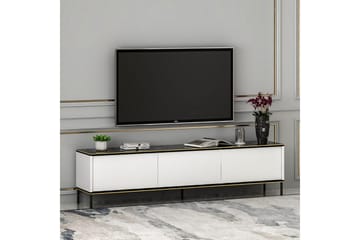 Imaj Golvstående Tv-bänk 180 cm med Förvaring i Målat Trä - Vit - Möbler - Vardagsrum - Tv-möbler & mediamöbler - Tv-bänkar
