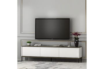 Imaj Golvstående Tv-bänk 180 cm med Förvaring i Målat Trä - Vit - Möbler - Vardagsrum - Tv-möbler & mediamöbler - Tv-bänkar