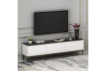 Imaj Golvstående Tv-bänk 180 cm med Förvaring i Målat Trä - Vit - Möbler - Vardagsrum - Tv-möbler & mediamöbler - Tv-bänkar