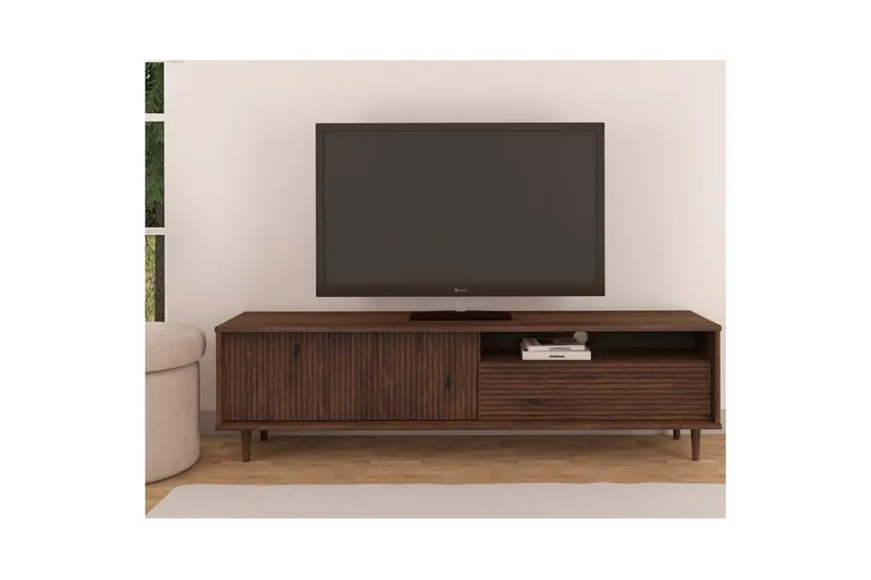 Jerzy Tv-stativ 180x38 cm - Brun - Möbler - Vardagsrum - Tv-möbler & mediamöbler - Tv-bänkar