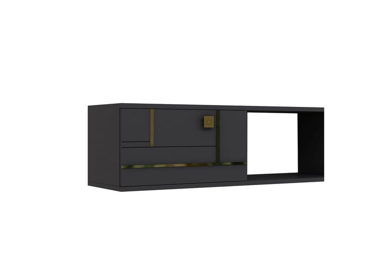 Jorin Tv-bänk 150 cm - Antracit/Guld - Möbler - Vardagsrum - Tv-möbler & mediamöbler - Tv-bänkar