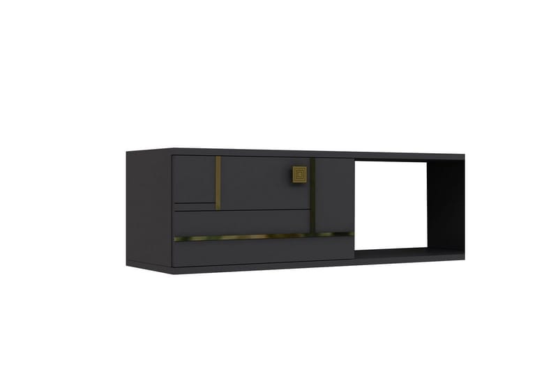 Jorin Tv-bänk 150 cm - Antracit/Guld - Möbler - Vardagsrum - Tv-möbler & mediamöbler - Tv-bänkar
