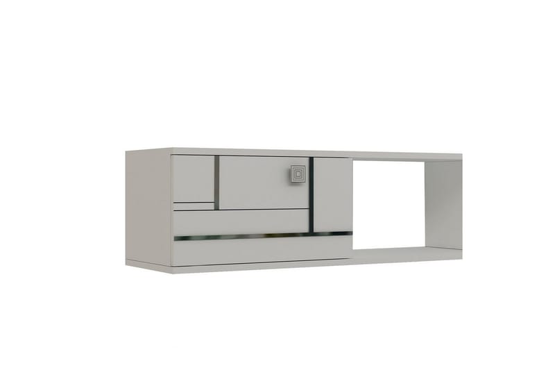 Jorin Tv-bänk 150 cm - Vit/Silver - Möbler - Vardagsrum - Tv-möbler & mediamöbler - Tv-bänkar