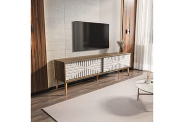 Kalon Golvstående Tv Bänk 180 cm med Förvaring i Valnöt - Valnötsbrun - Möbler - Vardagsrum - Tv-möbler & mediamöbler - Tv-bänkar
