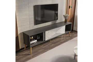 Kalon Tv-bänk 180 cm - Antracit/Vit - Möbler - Vardagsrum - Tv-möbler & mediamöbler - Tv-bänkar