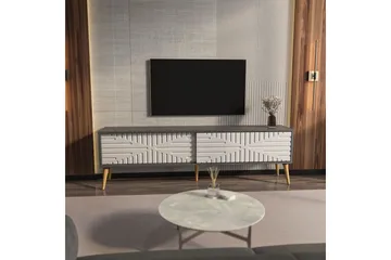 Kalon Tv-bänk 180 cm - Antracit/Vit - Möbler - Vardagsrum - Tv-möbler & mediamöbler - Tv-bänkar