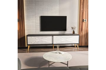 Kalon Tv-bänk 180 cm - Svart/Vit - Möbler - Vardagsrum - Tv-möbler & mediamöbler - Tv-bänkar