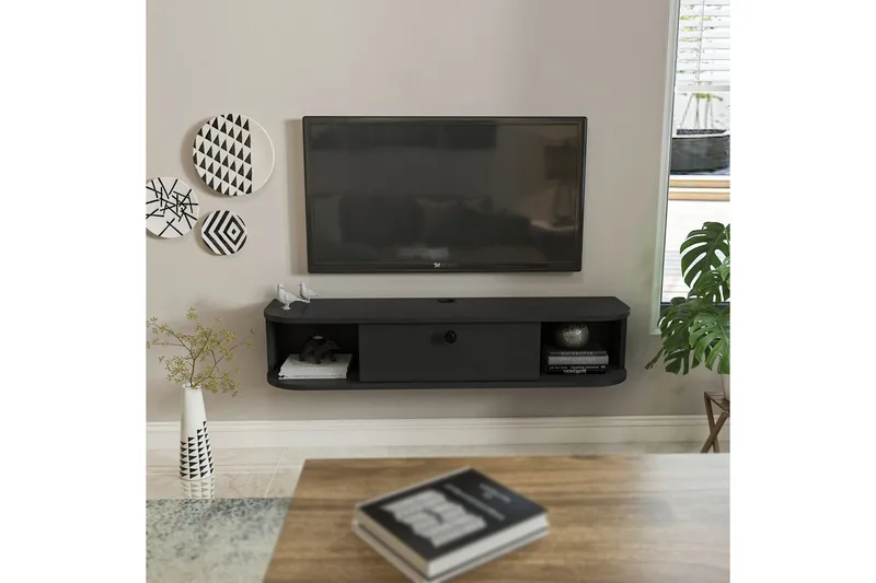 Kalvos Tv-bänk 120 cm - Antracit - Möbler - Vardagsrum - Tv-möbler & mediamöbler - Tv-bänkar