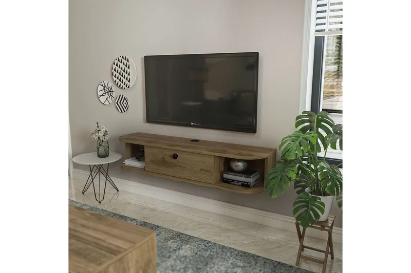 Kalvos Tv-bänk 120 cm - Ek - Möbler - Vardagsrum - Tv-möbler & mediamöbler - Tv-bänkar