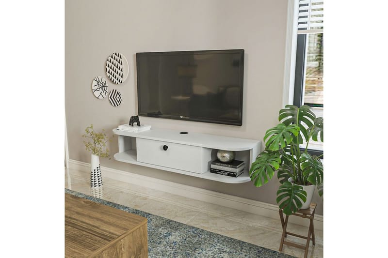 Kalvos Tv-bänk 120 cm - Vit - Möbler - Vardagsrum - Tv-möbler & mediamöbler - Tv-bänkar