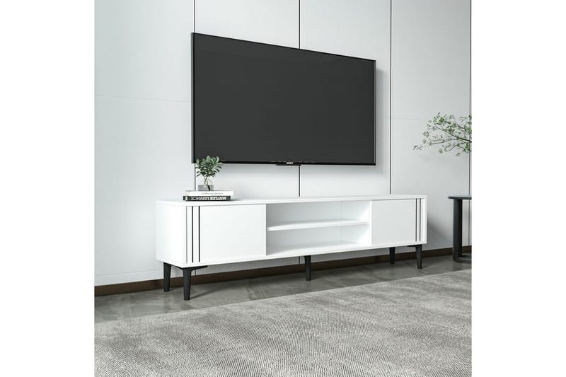 Klyne Tv-bänk 140 cm - Vit - Möbler - Vardagsrum - Tv-möbler & mediamöbler - Tv-bänkar