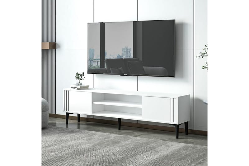 Klyne Tv-bänk 140 cm - Vit - Möbler - Vardagsrum - Tv-möbler & mediamöbler - Tv-bänkar