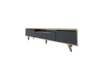 Kollumber Tv-stativ 180x30 cm - Brun/Antracit - Möbler - Vardagsrum - Tv-möbler & mediamöbler - Tv-bänkar