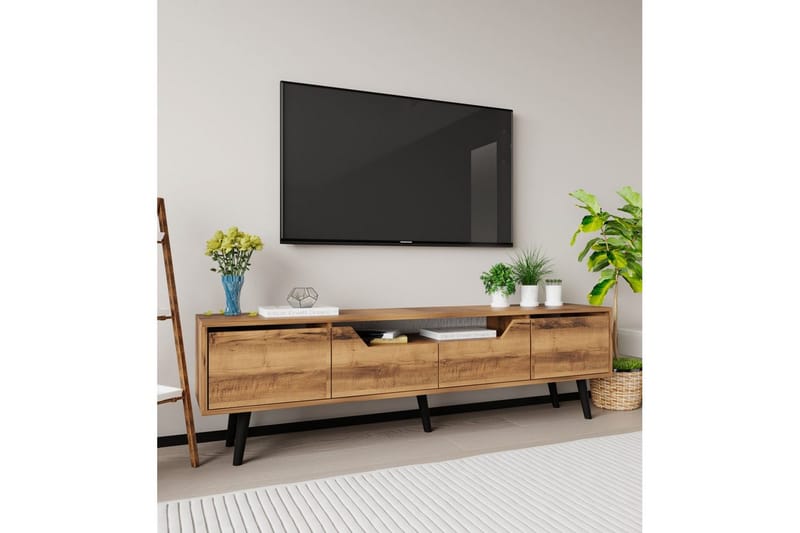 Kollumber Tv-stativ 180x30 cm - Valnöt - Möbler - Vardagsrum - Tv-möbler & mediamöbler - Tv-väggfästen & mediastativ - Tv stativ & väggfästen