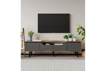 Kollumber Tv-stativ 180x30 cm - Valnöt/Antracit - Möbler - Vardagsrum - Tv-möbler & mediamöbler - Tv-bänkar