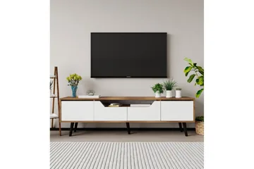 Kollumber Tv-stativ 180x30 cm - Valnöt/Vit - Möbler - Vardagsrum - Tv-möbler & mediamöbler - Tv-bänkar