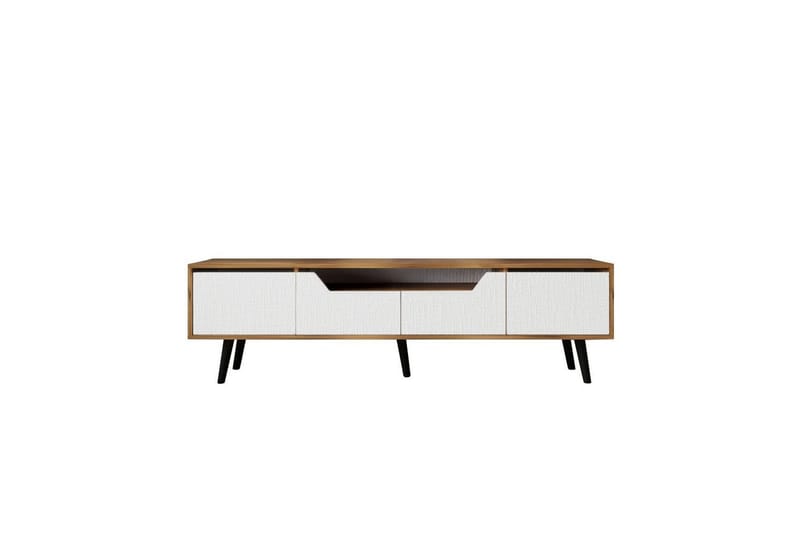 Kollumber Tv-stativ 180x30 cm - Valnöt/Vit - Möbler - Vardagsrum - Tv-möbler & mediamöbler - Tv-väggfästen & mediastativ - Tv stativ & väggfästen