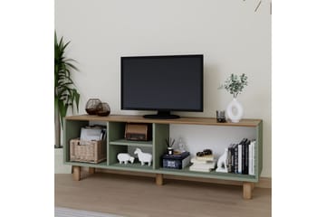 Kuniyoshi Golvstående Tv-bänk 160 cm med Förvaring i Målat Trä - Grön - Möbler - Vardagsrum - Tv-möbler & mediamöbler - Tv-bänkar