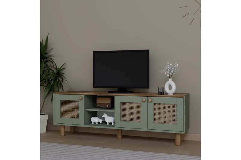 Kuniyoshi Tv-bänk 160 cm - Grön - Möbler - Vardagsrum - Tv-möbler & mediamöbler - Tv-bänkar