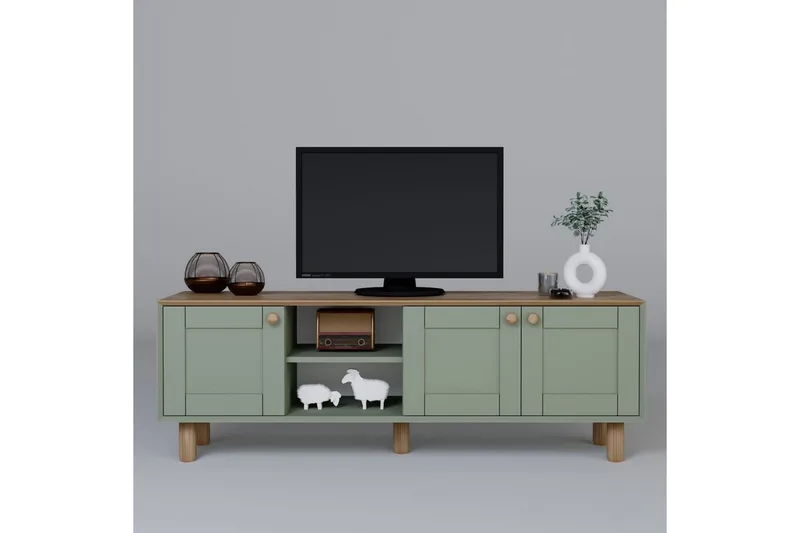 Kuniyoshi Tv-bänk 160 cm - Grön - Möbler - Vardagsrum - Tv-möbler & mediamöbler - Tv-bänkar