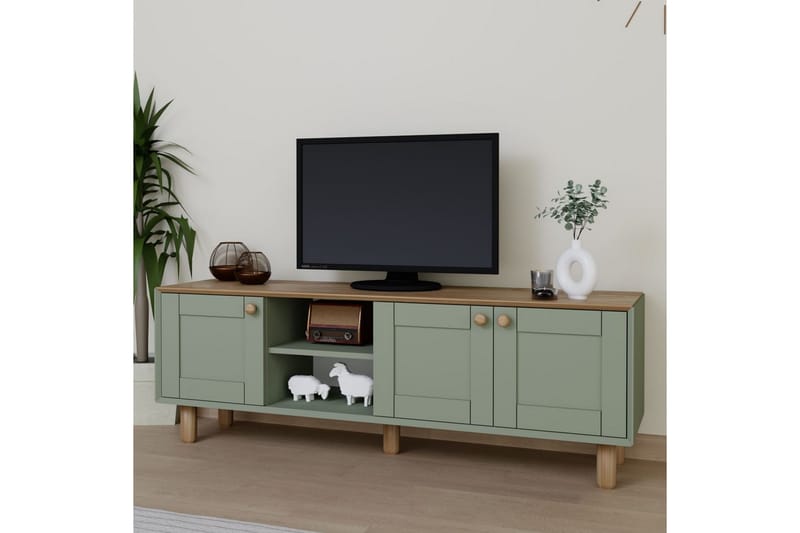 Kuniyoshi Tv-bänk 160 cm - Grön - Möbler - Vardagsrum - Tv-möbler & mediamöbler - Tv-bänkar