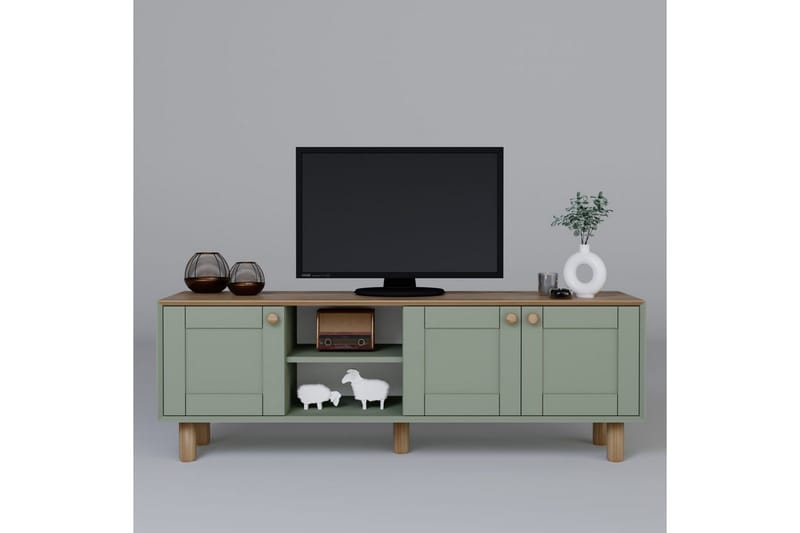 Kuniyoshi Tv-bänk 160 cm - Grön - Möbler - Vardagsrum - Tv-möbler & mediamöbler - Tv-bänkar