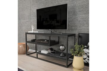 Lorin Tv-bänk 120 cm - Svart/Vit - Möbler - Vardagsrum - Tv-möbler & mediamöbler - Tv-bänkar