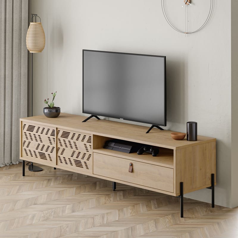 Losina TV-bänk 170 cm - Sapphire Oak - Möbler - Vardagsrum - Tv-möbler & mediamöbler - Tv-väggfästen & mediastativ - Tv stativ & väggfästen