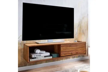 Lowboard Wohnling Massivt trä hängande med en låda lantligt stil - Möbler - Vardagsrum - Tv-möbler & mediamöbler - Tv-hylla